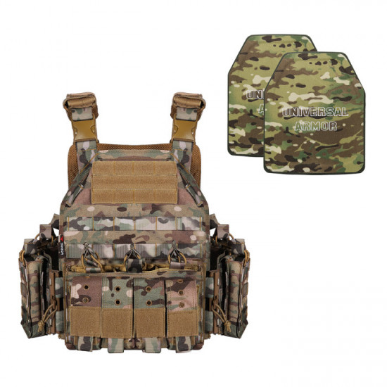 Level IV Body Armor with Quick Release Military Tactical Plate Carrier