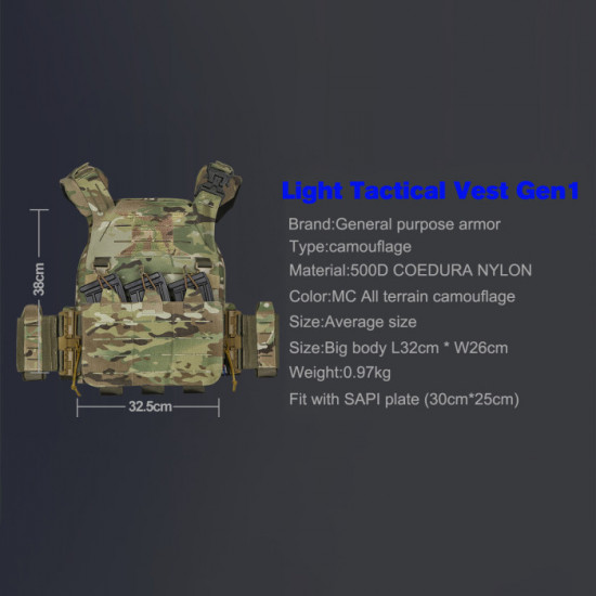 Level III Rifle Rated Body Armor and X-RAPTOR Plate Carrier Package