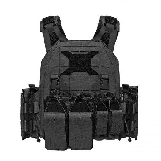 Level IV Plates Rifle Rated Body Armor with Laser Cut Molle Quick Release Plate Carrier Tactical Vest