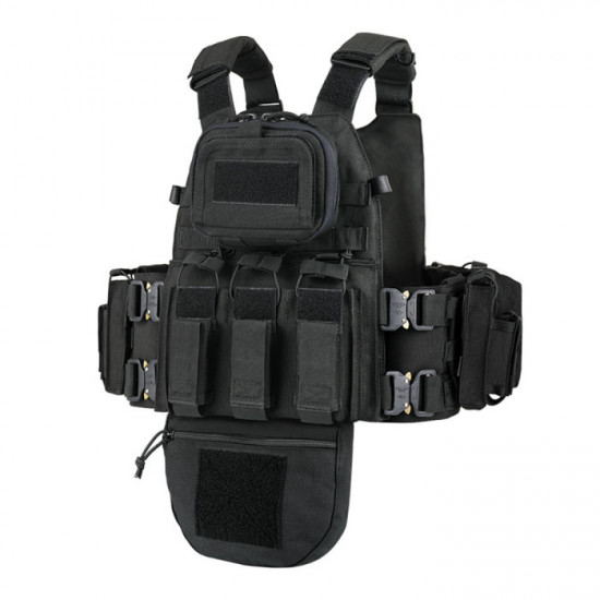 YAKEDA Quick Release Molle Combat Plater Carrier Tactical Vest