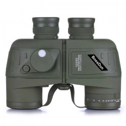 HD Night Vision Military Binoculars with Compass Waterproof Telescope