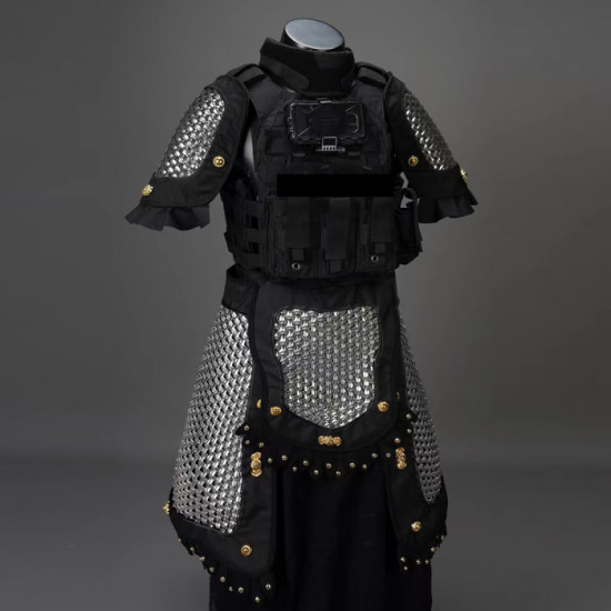 6-in-1 Tactical Gear Armor Pauldron Skirt Crotch Armor