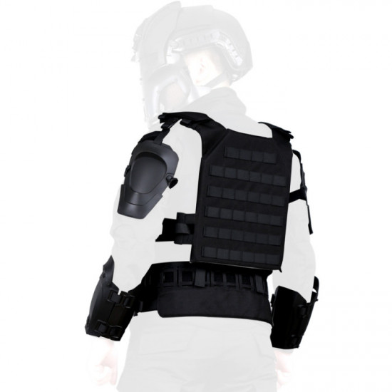 WST Outdoor Multi-function Tactical Armor Set Adjustable Tactical Elbow Pad Waist Seal