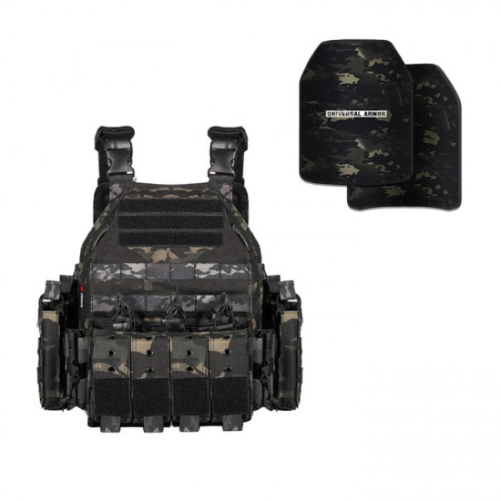 Quick Release Plate Carrier Airsoft Vest and UTA NIJ Level III Body Armor Ballistic Levels