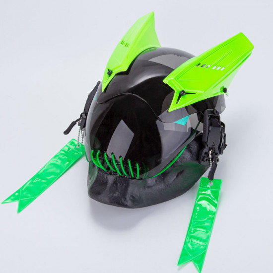 Cyberpunk Mask Future Tech Helmet With Streamers (Halloween Limited Version)