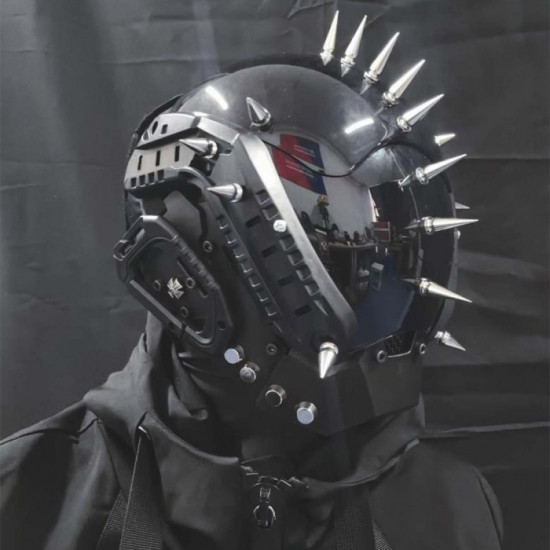 Cyberpunk Helmet Mask Cyberpunk Cosplay Helmet Tactical Helmet Samurai Helmet