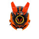 Orange&Black Horns Future Punk Tech Round Light Mask