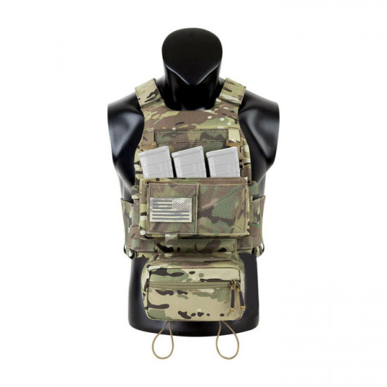 Outdoor Military Tactical Armor Warriors Protective Vest + Chest Hanging Kit