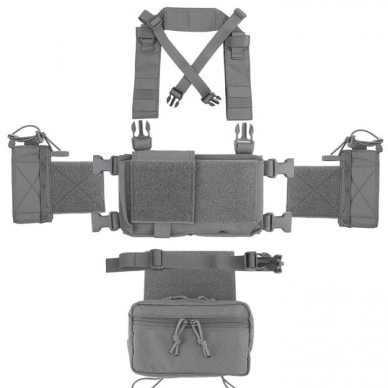 Tactical Multi-functional Expandable Chest Rig with Quick Detach System