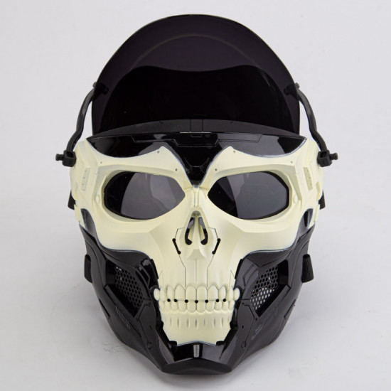 Cyberpunk Helmet Mask Cyberpunk Futuristic Punk Mecha Skull Head Mask