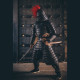 Retro Style Ancient Lamellar Armor Outfit with Helmet