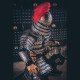 Retro Style Ancient Lamellar Armor Outfit with Helmet