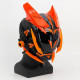 Orange&Black Horns Future Punk Tech Round Light Mask