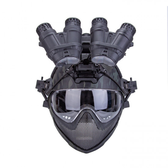 Navigator Multifunctional Combination Helmet with Four Cylinder Binocular Night Vision Model