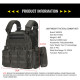 Detachable MOLLE Plate Carrier Tactical Vest