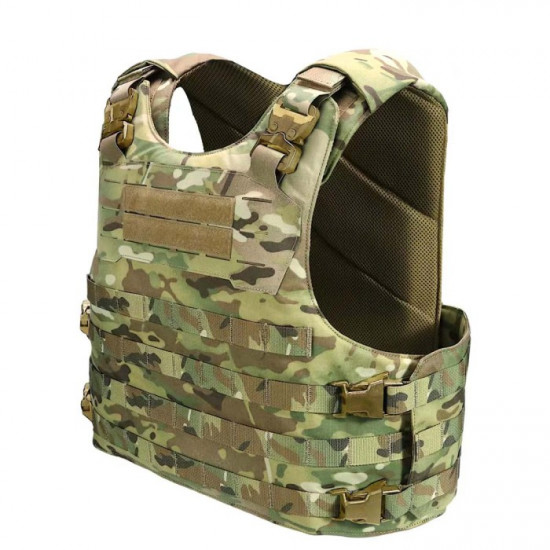 Quick-release Tactical Vest with Molle System and Mag Pouch