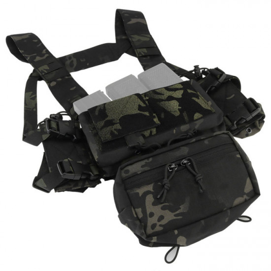 Tactical Multi-functional Expandable Chest Rig with Quick Detach System