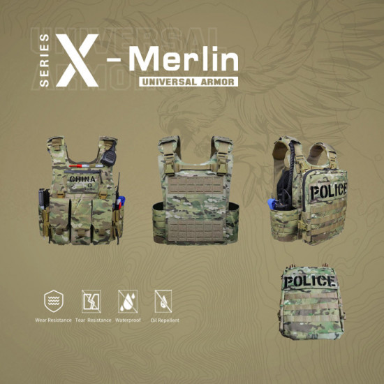 U.T.A Universal Tactical Alliance X-Merlin Laser Cutting Plate Carrier Tactical Vest