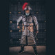 Retro Style Ancient Lamellar Armor Outfit with Helmet