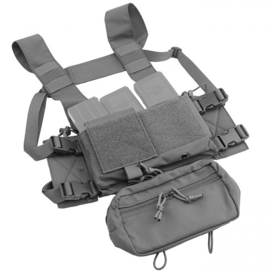 Tactical Multi-functional Expandable Chest Rig with Quick Detach System