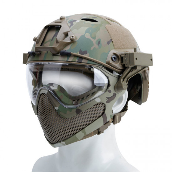 Navigator Multifunctional Combination Helmet with Four Cylinder Binocular Night Vision Model