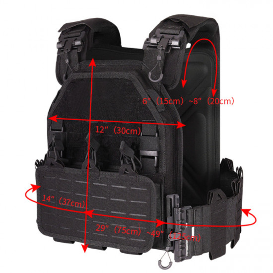 Lightweight Quick Release Plate Carrier Tactical Vest