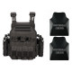 Quick Release Tactical Plate Carrier Vest with Level III Body Armor