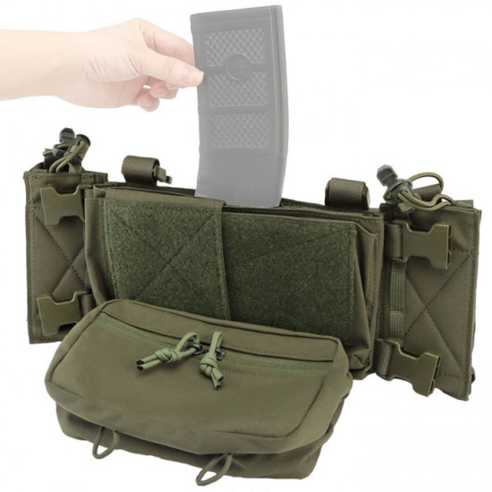 Tactical Multi-functional Expandable Chest Rig with Quick Detach System