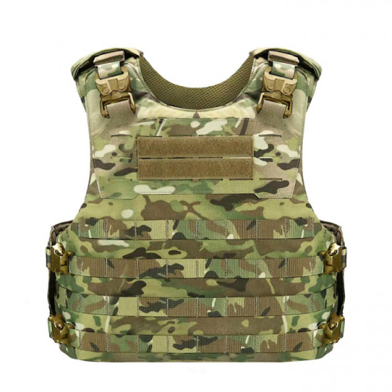 Quick-release Tactical Vest with Molle System and Mag Pouch