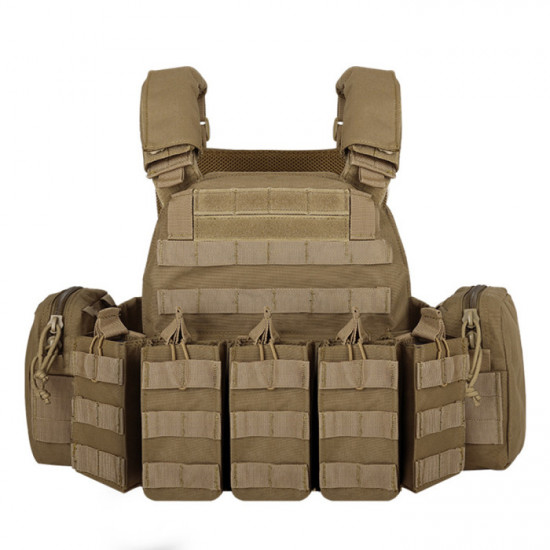 Detachable MOLLE Plate Carrier Tactical Vest