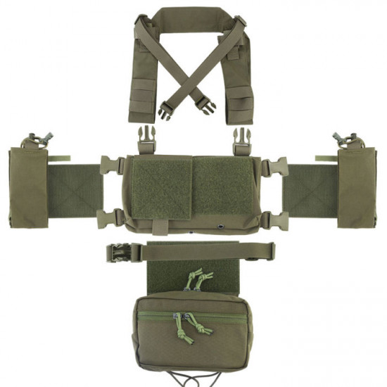 Tactical Multi-functional Expandable Chest Rig with Quick Detach System