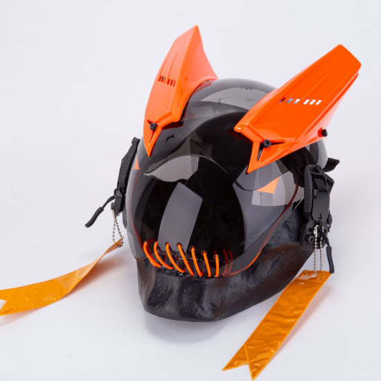 Cyberpunk Mask Future Tech Helmet With Streamers (Halloween Limited Version)