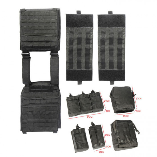 Detachable MOLLE Plate Carrier Tactical Vest