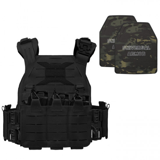 Level IV Rifle Rated Body Armor with Quick Release Plate Carrier