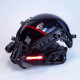 Cyberpunk Helmet Mask Cyberpunk Cosplay Helmet Samurai Helmet with Red Light Cosplay Costume Props