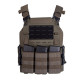 Detachable Lightweight Tactical Training Vest Plate Carrier-RG