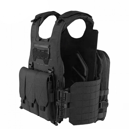 UNIVERSAL TACTICAL ALLIANCE X-Merlin Plate Carrier Tactical Vest & NIJ IIIA Protection Plates Set