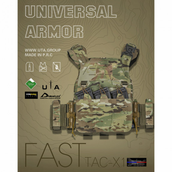 UTA X-RAPTOR Universal Armor Lightweight Plate Carrier Tactical Vest