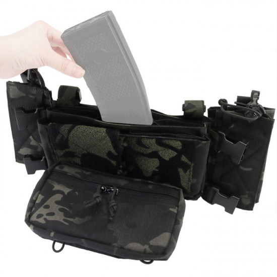 Tactical Multi-functional Expandable Chest Rig with Quick Detach System