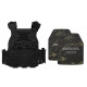 UNIVERSAL TACTICAL ALLIANCE Wildbee Lightweight Plate Carrier & NIJ IIIA Protection Plates Set