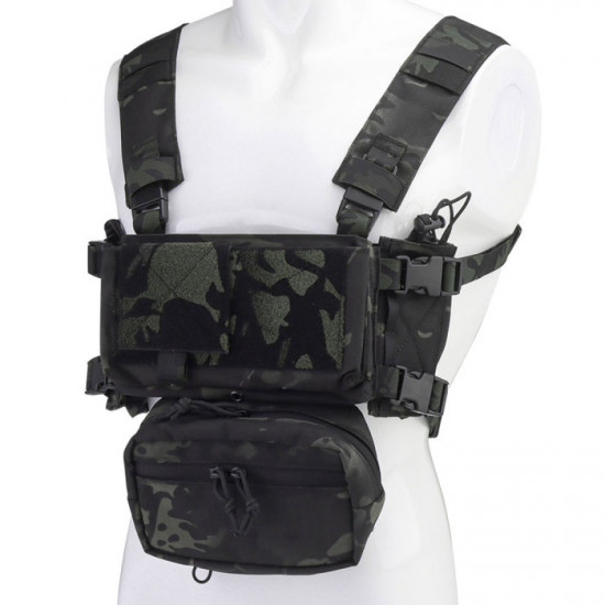 Tactical Multi-functional Expandable Chest Rig with Quick Detach System