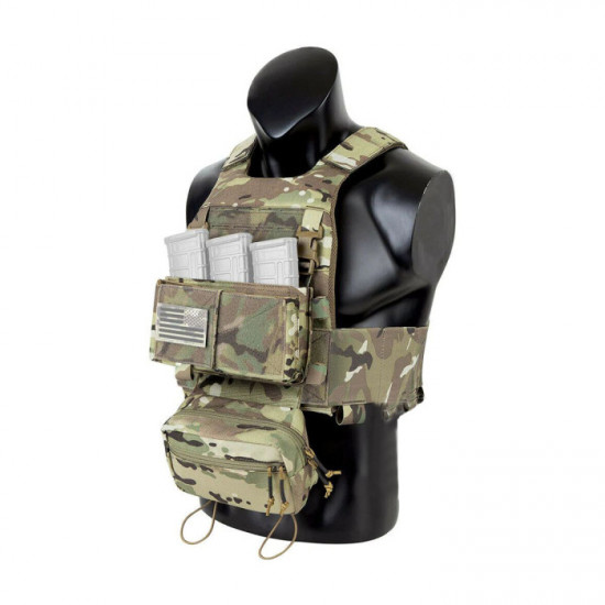 Outdoor Military Tactical Armor Warriors Protective Vest + Chest Hanging Kit