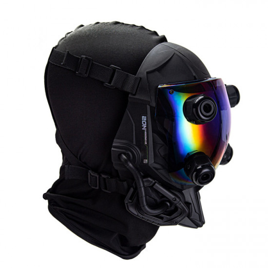 Future Punk Function Helmet Mask Cosplay Costume Props with Colorful Visor