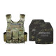 UNIVERSAL TACTICAL ALLIANCE X-Merlin Plate Carrier Tactical Vest & NIJ IIIA Protection Plates Set