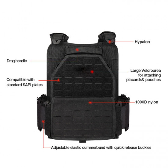 Lightweight Quick Release Plate Carrier Tactical Vest