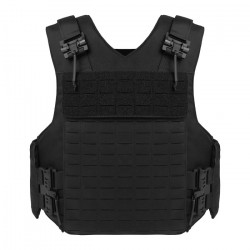 U.T.A Universal Tactical Alliance Buffalo Laser Cutting Vest Wearproof Tactical Vest - Black