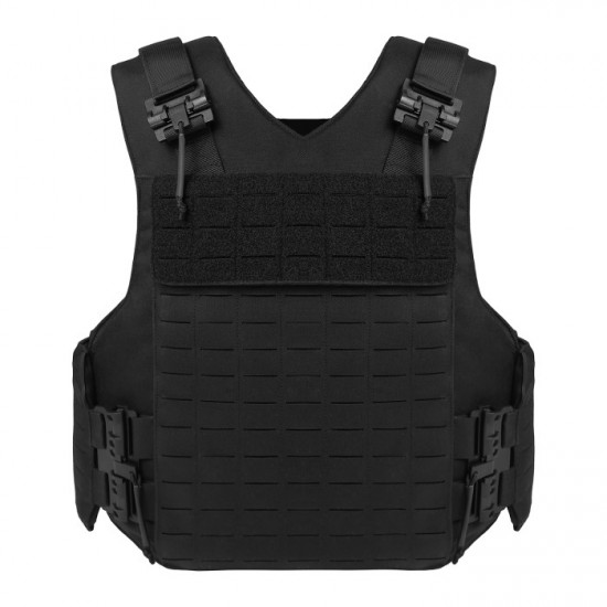 U.T.A Universal Tactical Alliance Buffalo Laser Cutting Vest Wearproof Tactical Vest - Black