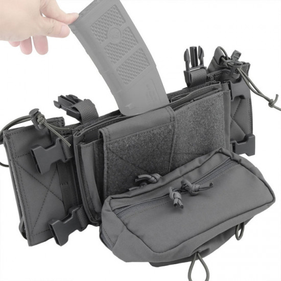 Tactical Multi-functional Expandable Chest Rig with Quick Detach System