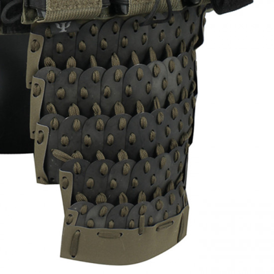 TacticalXmen Tactical Samurai Armor Set (2 x Shoulder armor 1 x Groin armor 2 x Wrist armor 2 × Skirt Armor)