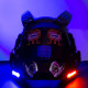 Cyberpunk Blue Light Mask With Gauntlet&Wrist Armor For Tech Masquerade Props